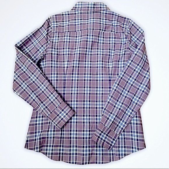 J. CREW The Perfect Shirt Purple Plaid Button Down Shirt - Picture 3 of 10